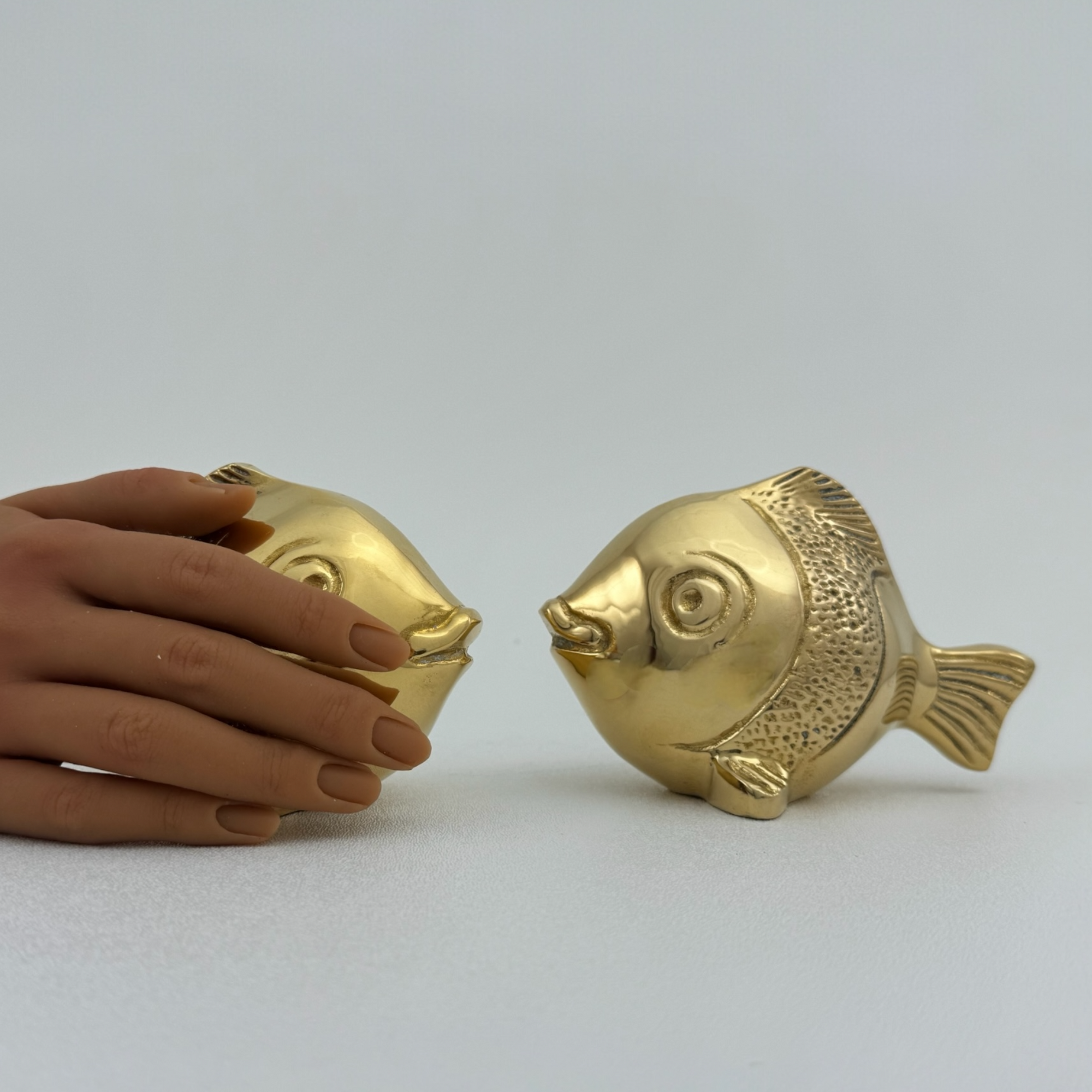 Whimsical Vintage Brass Fish-A Pair