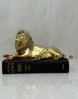 Highly Detailed Vintage Brass Lion