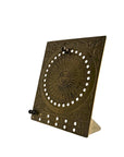 Vintage Brass Sundial Desk Calendar with Pegs