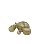Golden Snooze – Vintage Brass Hippo Pair