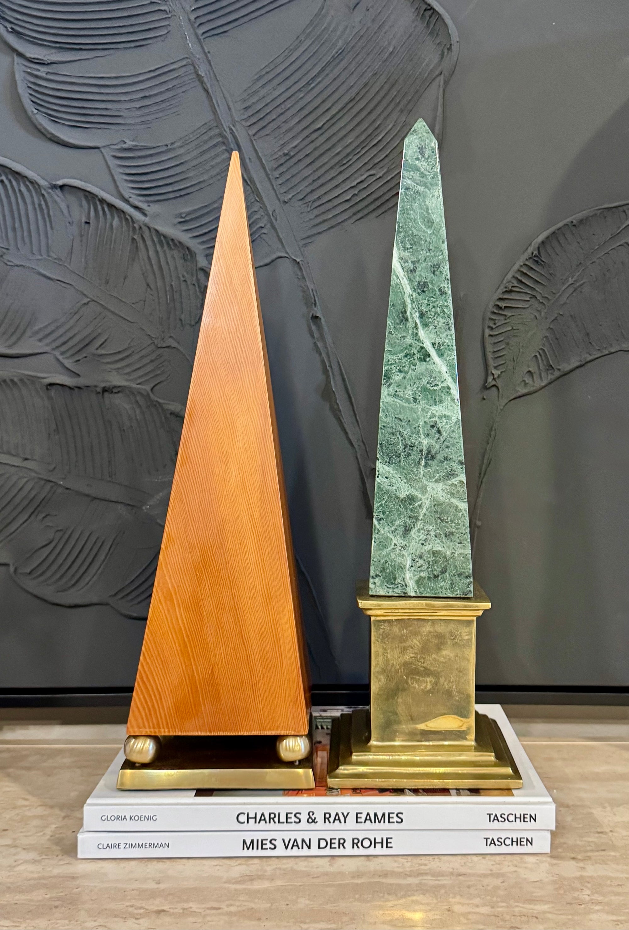 Curated Vintage Obelisks- A Pair