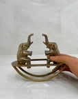 Vintage Brass Elephants on Teeter Totter