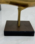 Vintage Brass Peacocks on Marble Bases- A Pair by Rosenthal Netter