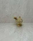 Vintage Brass Swan Trinket Dish