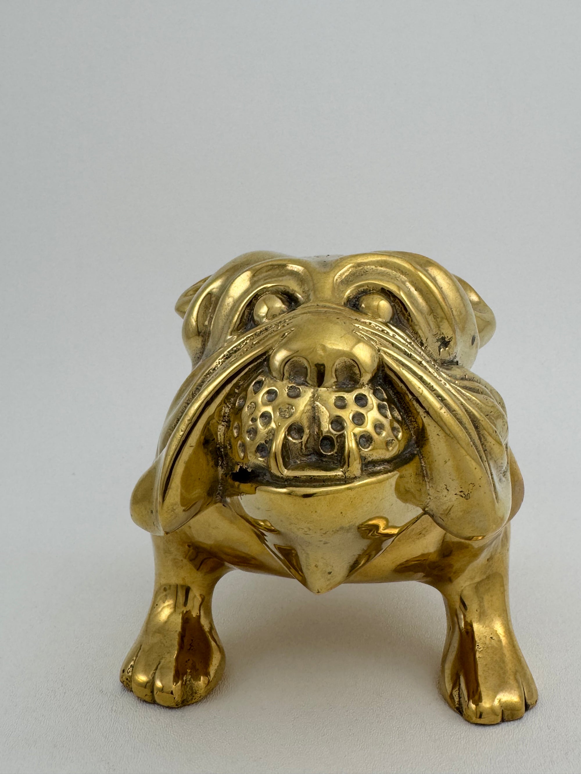 Large Vintage Brass Bulldog 11.5 pounds