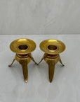 Vintage Brass Candlestick Holders -A Pair