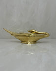 Vintage Brass Swan Trinket Dish