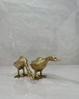 Vintage Brass Geese- A Pair