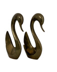 Vintage Brass Swan Pair – Elegant Mid-Century Modern Sculptures