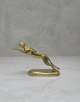 Vintage Brass Panther on Stand