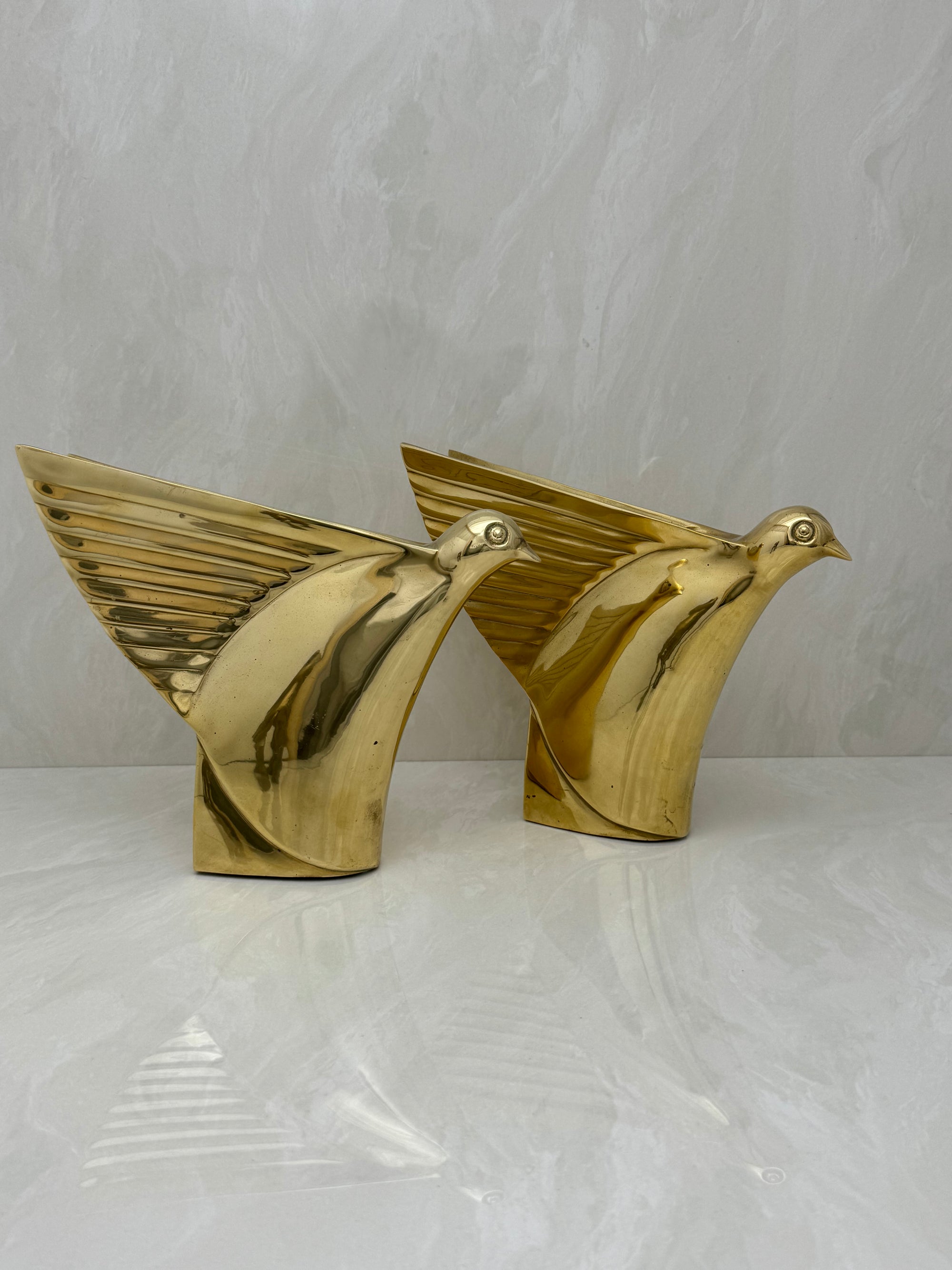 Dolbi Cashier Brass Birds-A Pair