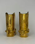 Vintage Brass Cowboy Boots