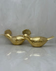 Vintage brass Birds-A Pair