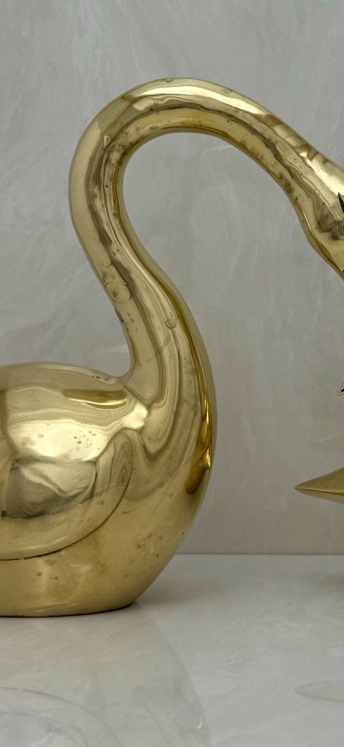 Vintage Brass Flamingos-A Pair