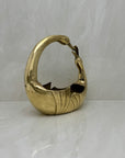 A Vintage Brass Bird Basket/Planter Or Cachepot- By Penco Industries