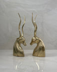 Vintage Brass Antelopes- A  Pair