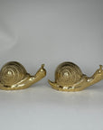Vintage Brass Snails-A Pair
