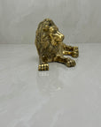 Highly Detailed Vintage Brass Lion