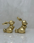 Vintage Brass Bunnies- A Pair