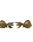 Vintage Brass Twin Fish Figurines – Mid-Century Modern Ocean-Inspired Pair
