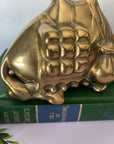 Vintage Brass Resting Camel