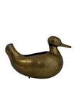 Vintage Brass Duck planter/Stash Pot
