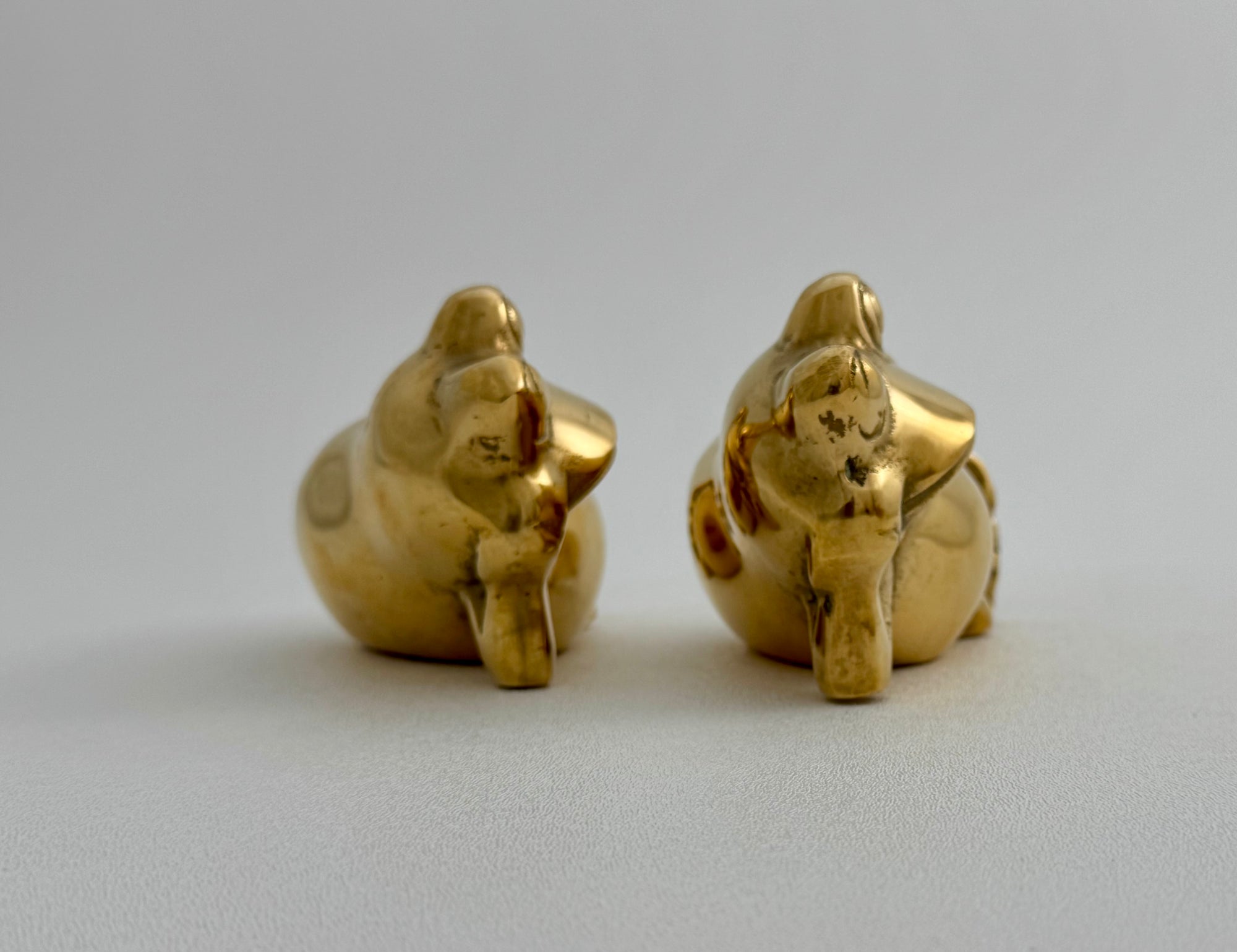 Vintage Brass Relaxing Frogs- A Pair