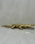 Large Vintage Brass Alligator