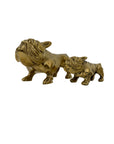 Pair of Vintage Brass Bulldogs - A Tribute to Fatherhood and Friendship