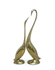 Vintage Brass Cranes-A Pair