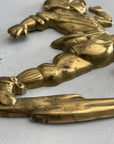 Vintage Brass Football Players Wall Hangings- A Set of Three by Gatco