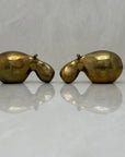 Vintage Brass Hippos-A Pair