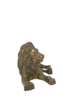 Vintage Brass Lion Sculpture