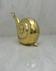 Large Vintage Brass Snail-By Dolbi Cashier