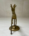 Vintage Brass Giraffe Carousel