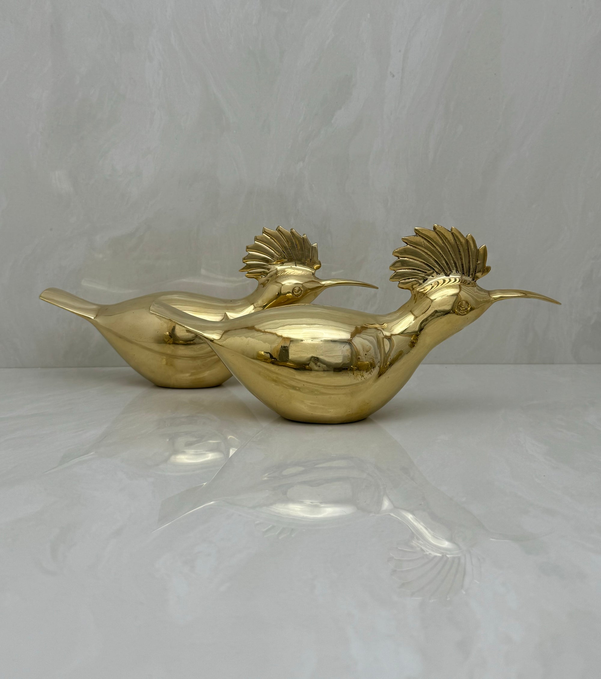 Vintage brass Birds-A Pair