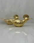 Vintage brass Birds-A Pair