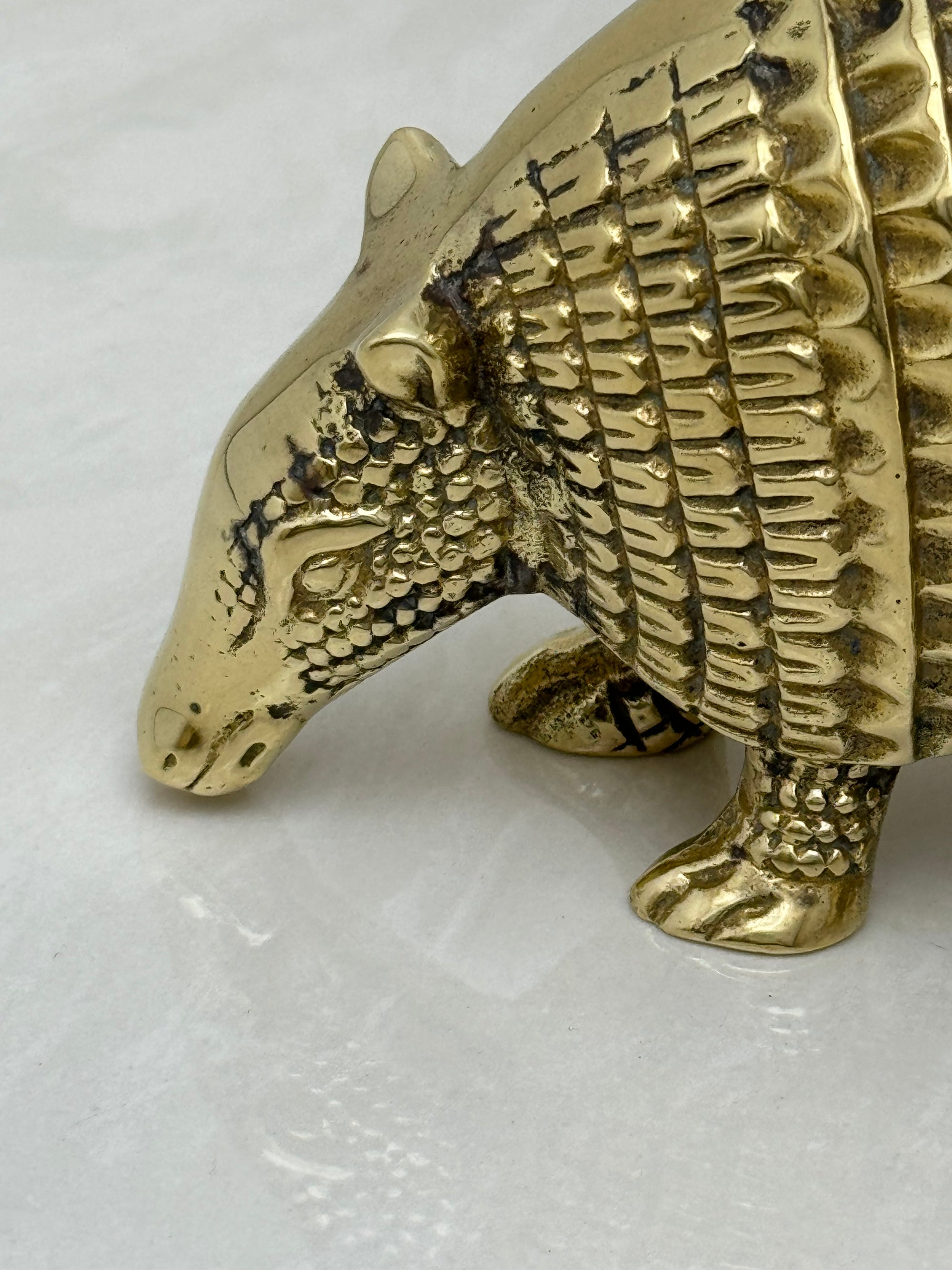 Vintage Brass Armadillos- A Pair