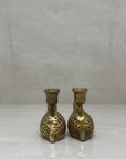 Vintage Brass Pheasant Candlestick Holders-A Pair