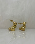 Vintage Brass Bunnies- A Pair