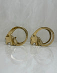 Vintage Brass Rams with Curled Horns-A Pair