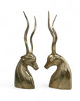 Vintage Brass Antelopes- A  Pair