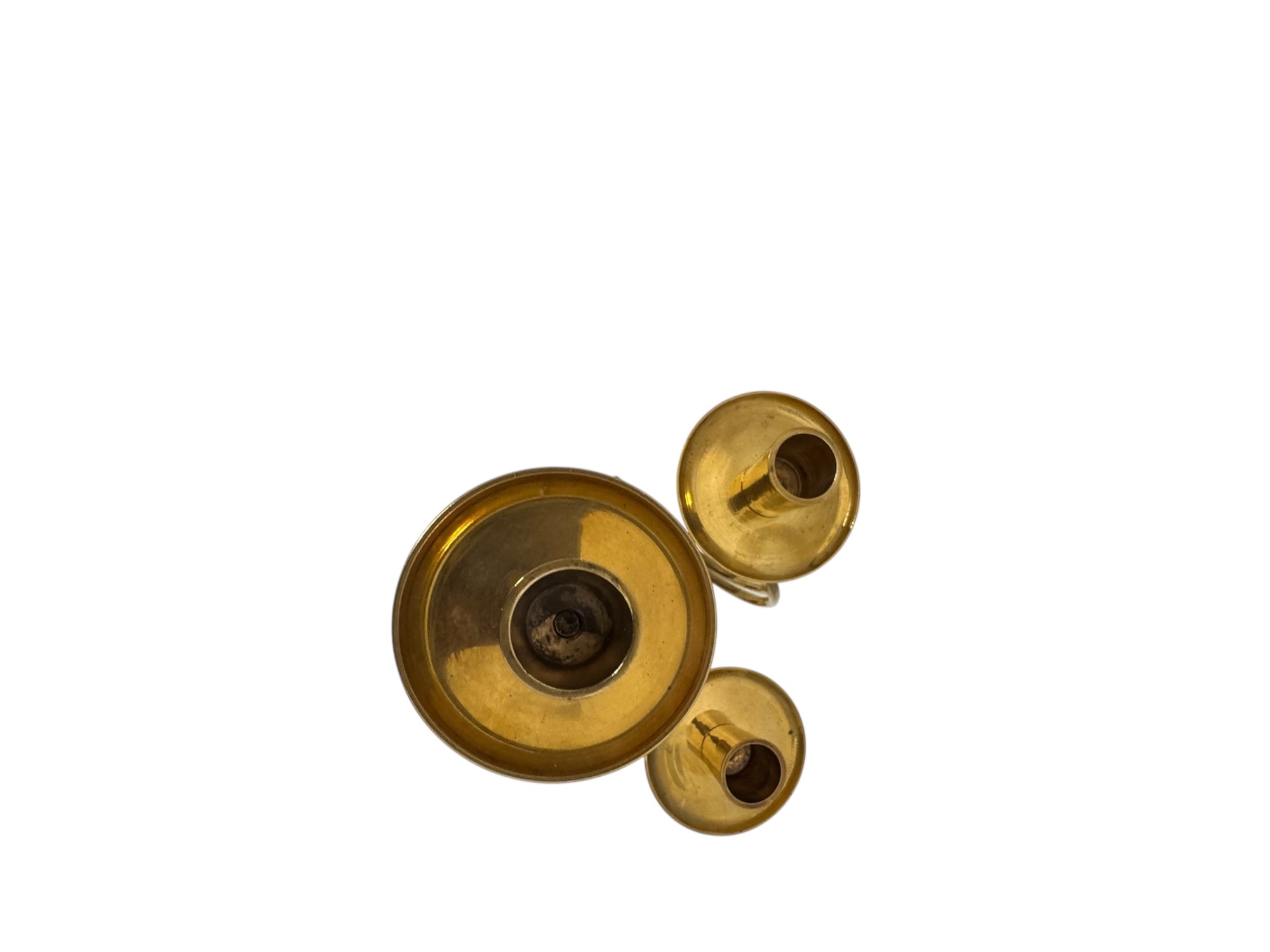 Vintage Brass Sun, Moon &amp; Star Candle Holders – Celestial Mid-Century Trio-Over 1 Foot Tall