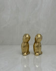 Small Vintage Brass Toucans-A Pair