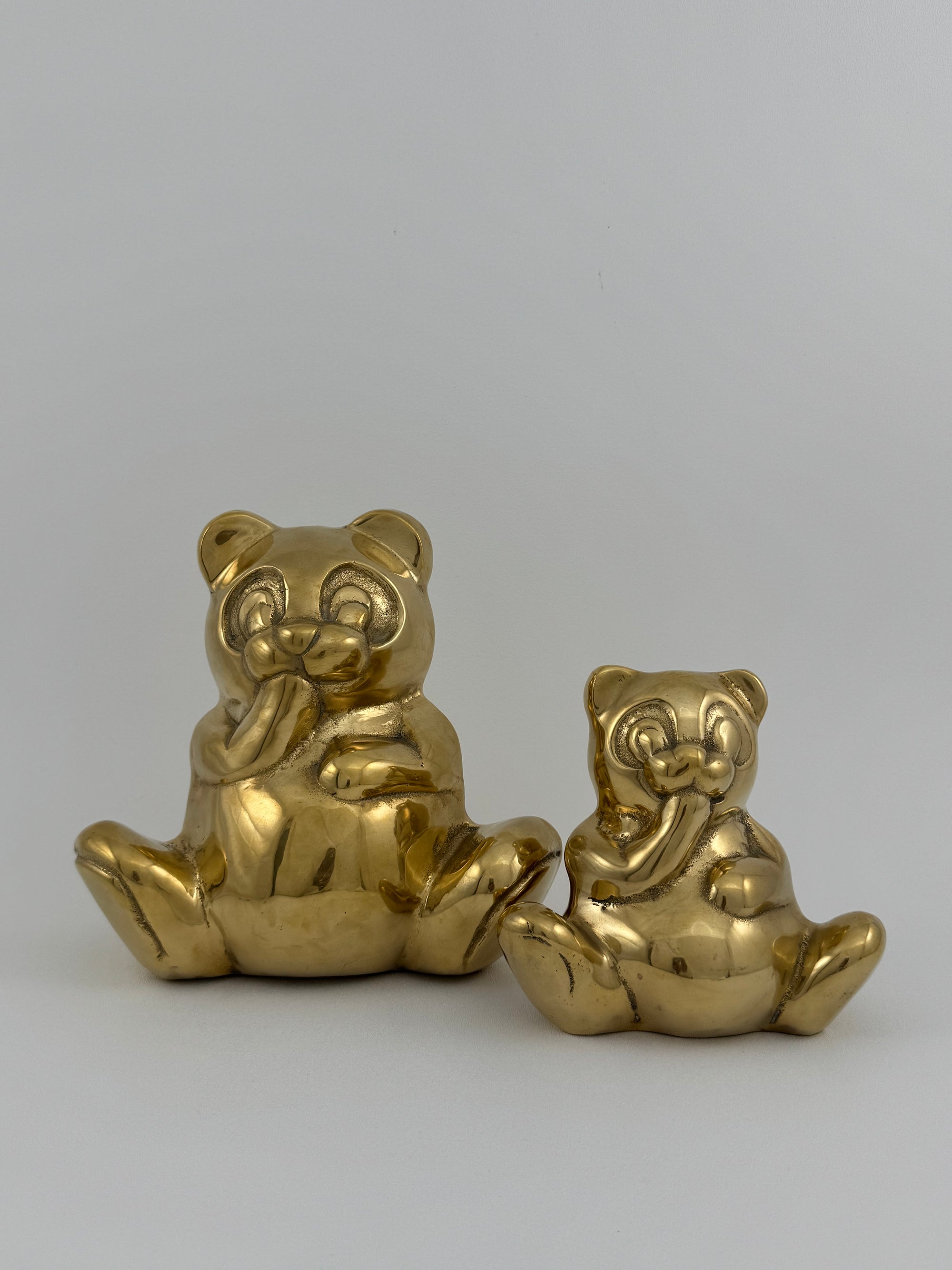 Vintage Brass Bears- A Pair