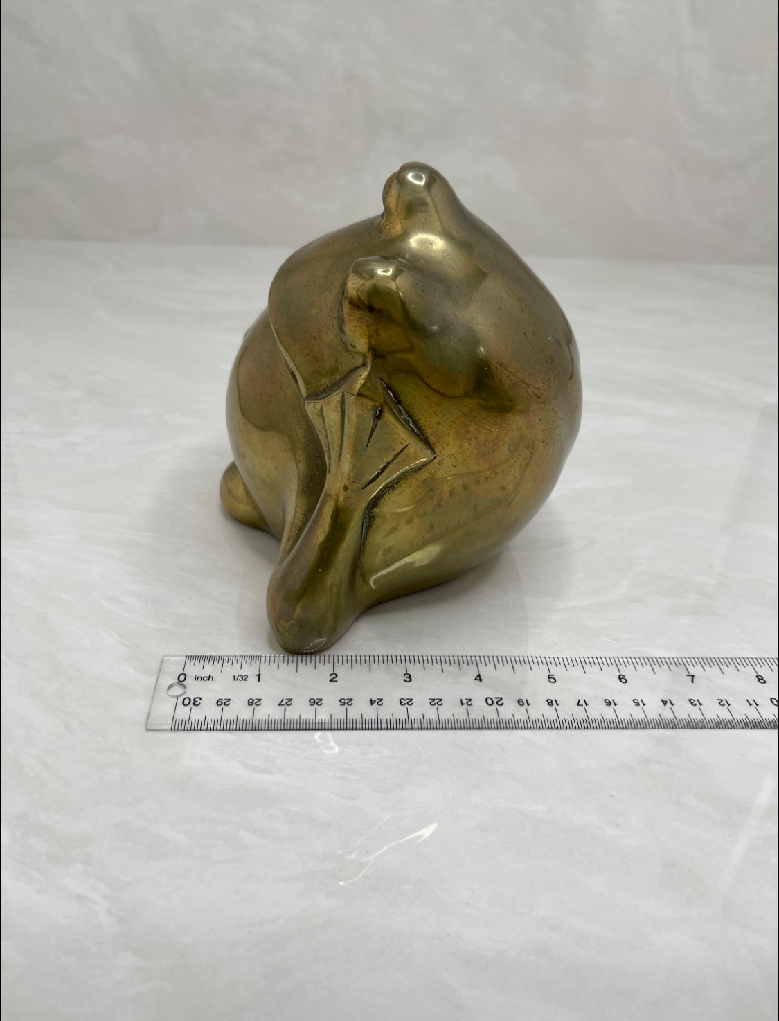 Vintage Brass Frog