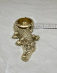 Vintage Brass Alligator Ashtray/Candleholder/Ring Dish