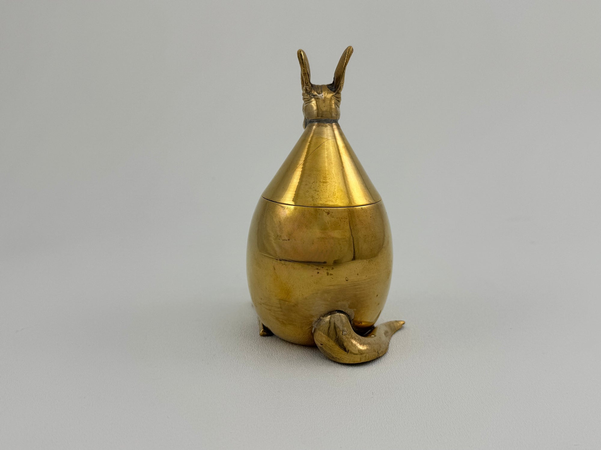 Vintage Brass Kangaroo Trinket Box