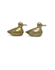 Small Vintage Brass Ducks-A Pair