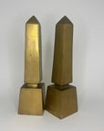 Vintage Brass Obelisks- A Pair
